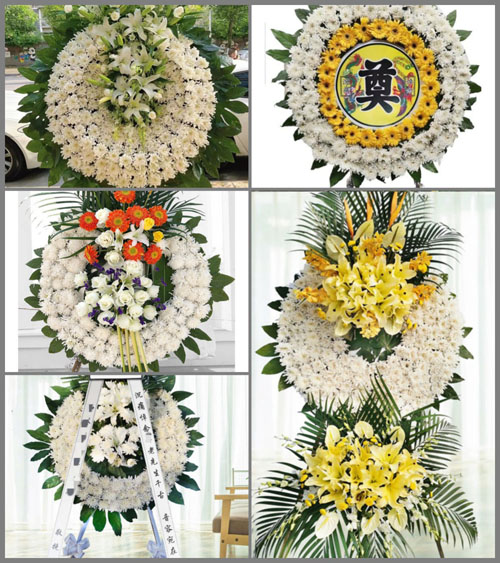 湖北黄石市阳新县龙港镇金坪村花圈速递